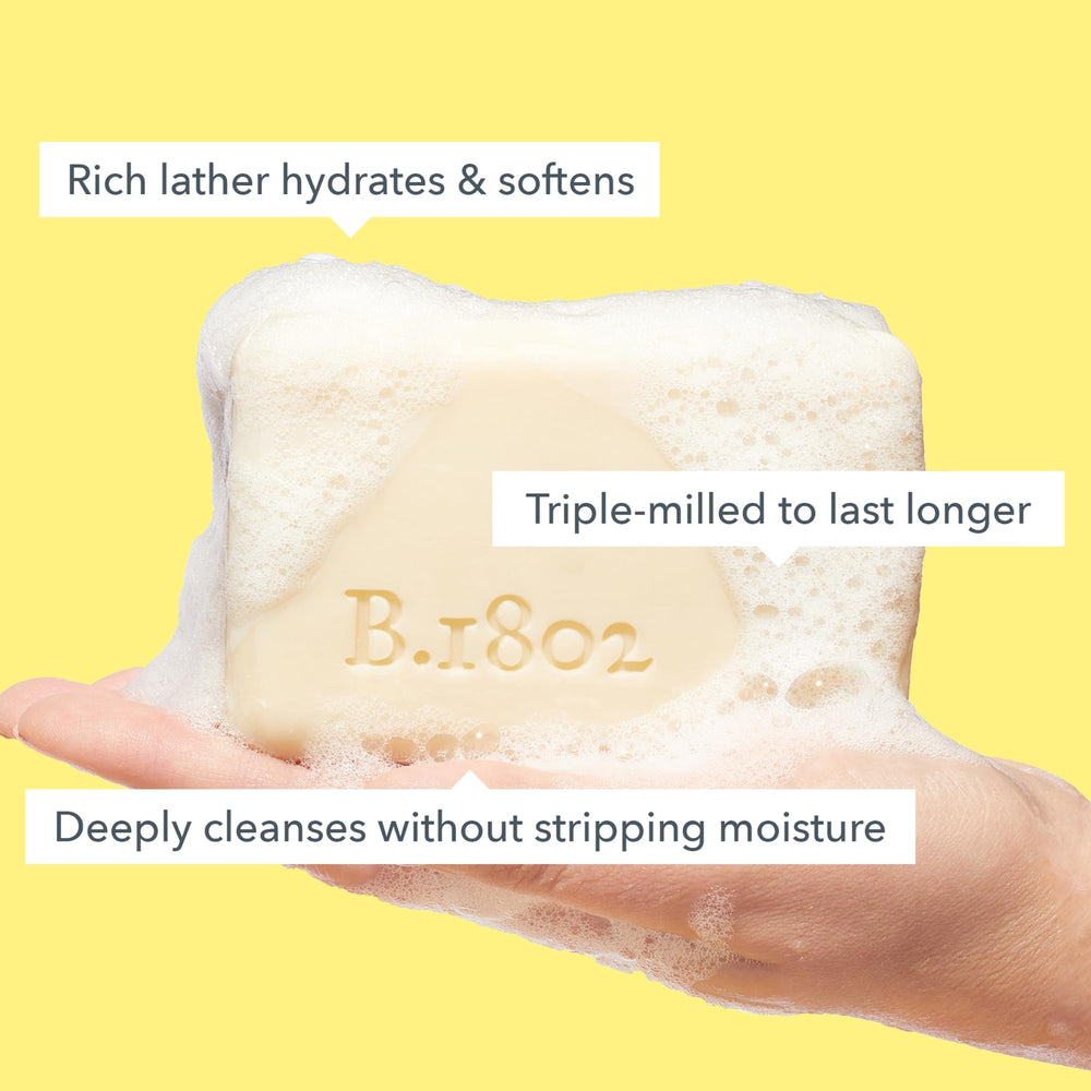 Beekman 1802 close-up foam demonstrating rich lather and gentle cleansing