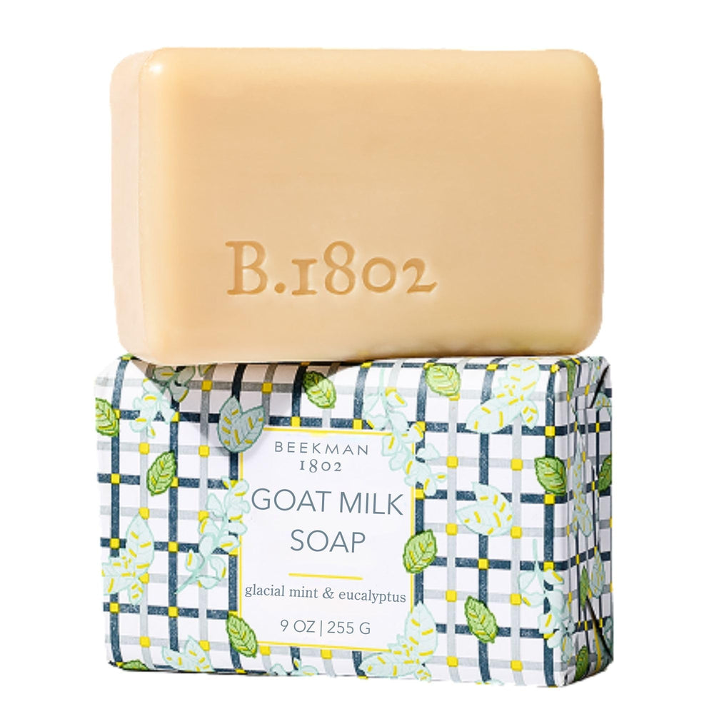 Beekman 1802 front packaging showing bar and scent, indicates freshness