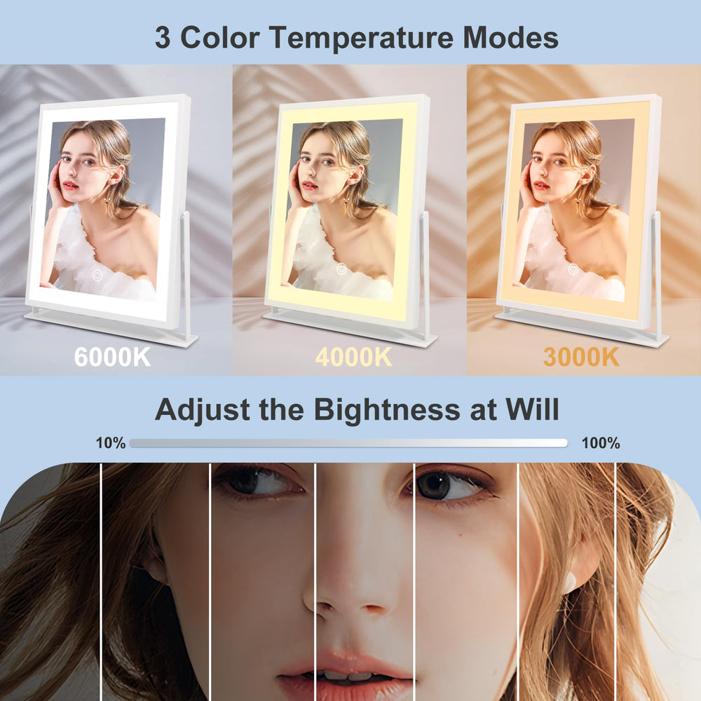 Beelux tilted mirror demonstrating 360-degree rotation for precise angles benefit