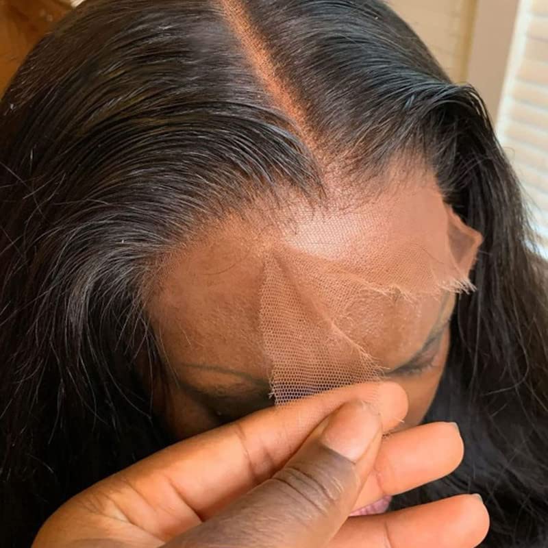 BEEOS front view of 5x5 closure showing natural scalp blend and instant realism