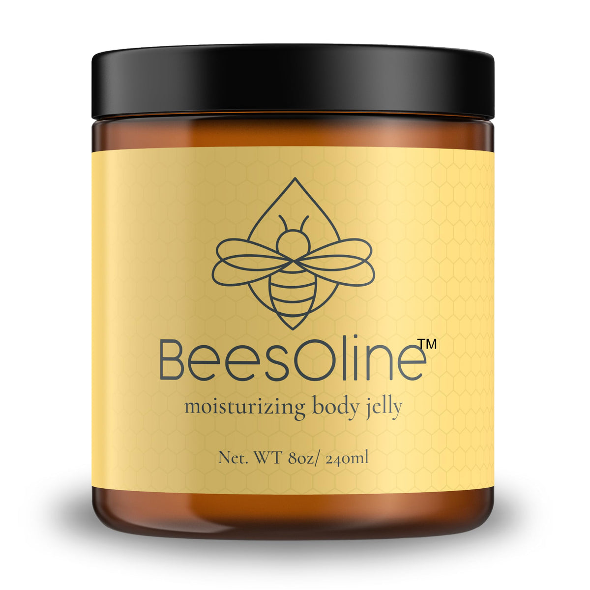 BeesOline front jar view showing natural balm and clear labeling benefit hydration