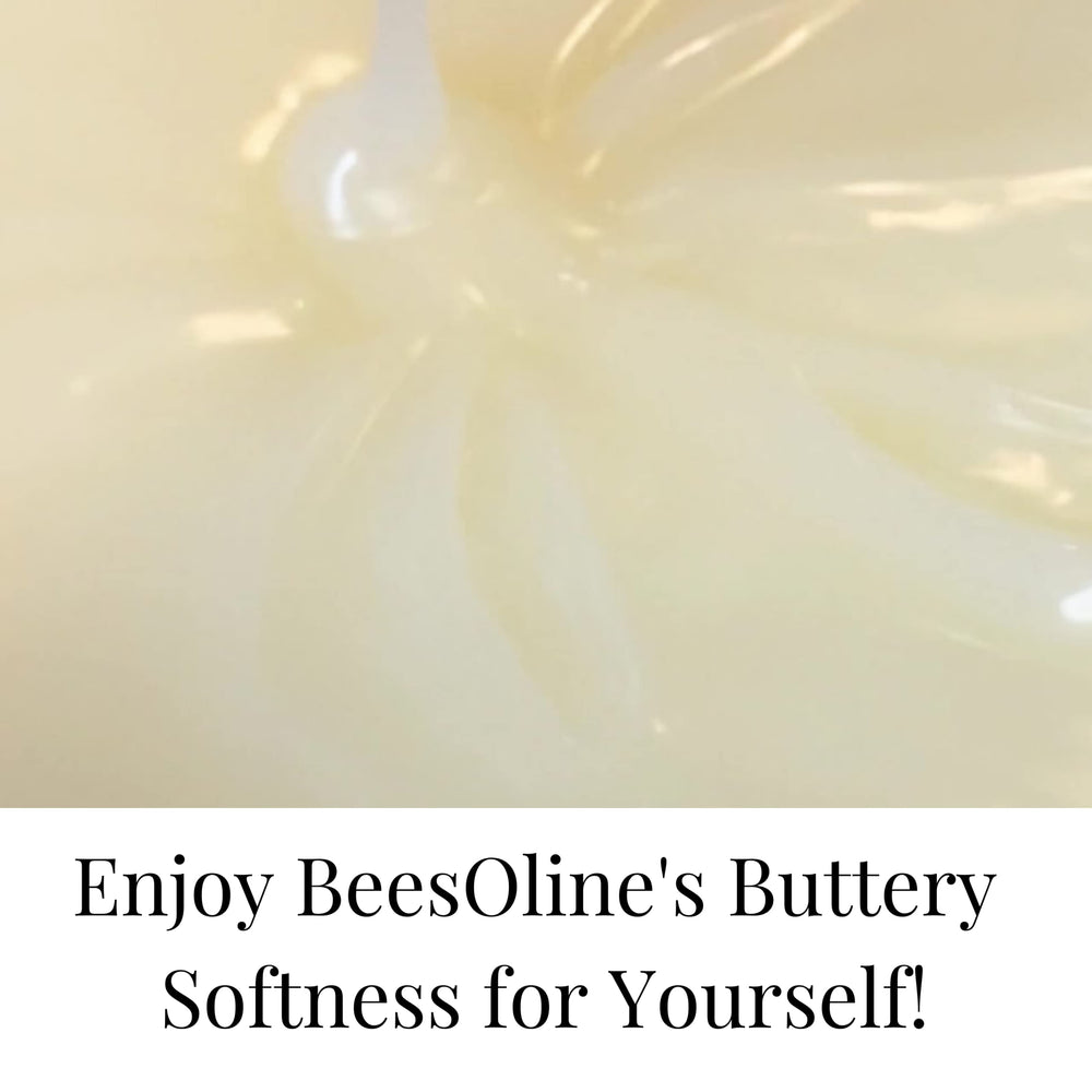 BeesOline jar on bathroom shelf in lifestyle scene showing everyday skincare integration