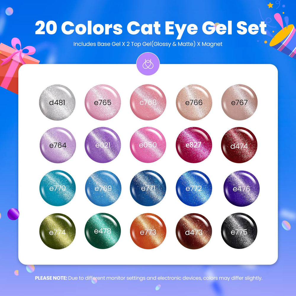 beetles 20 colors swatch display highlighting fall shades and variety