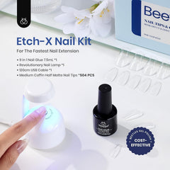 Beetles Gel Polish 504 coffin tips displayed for quick selection