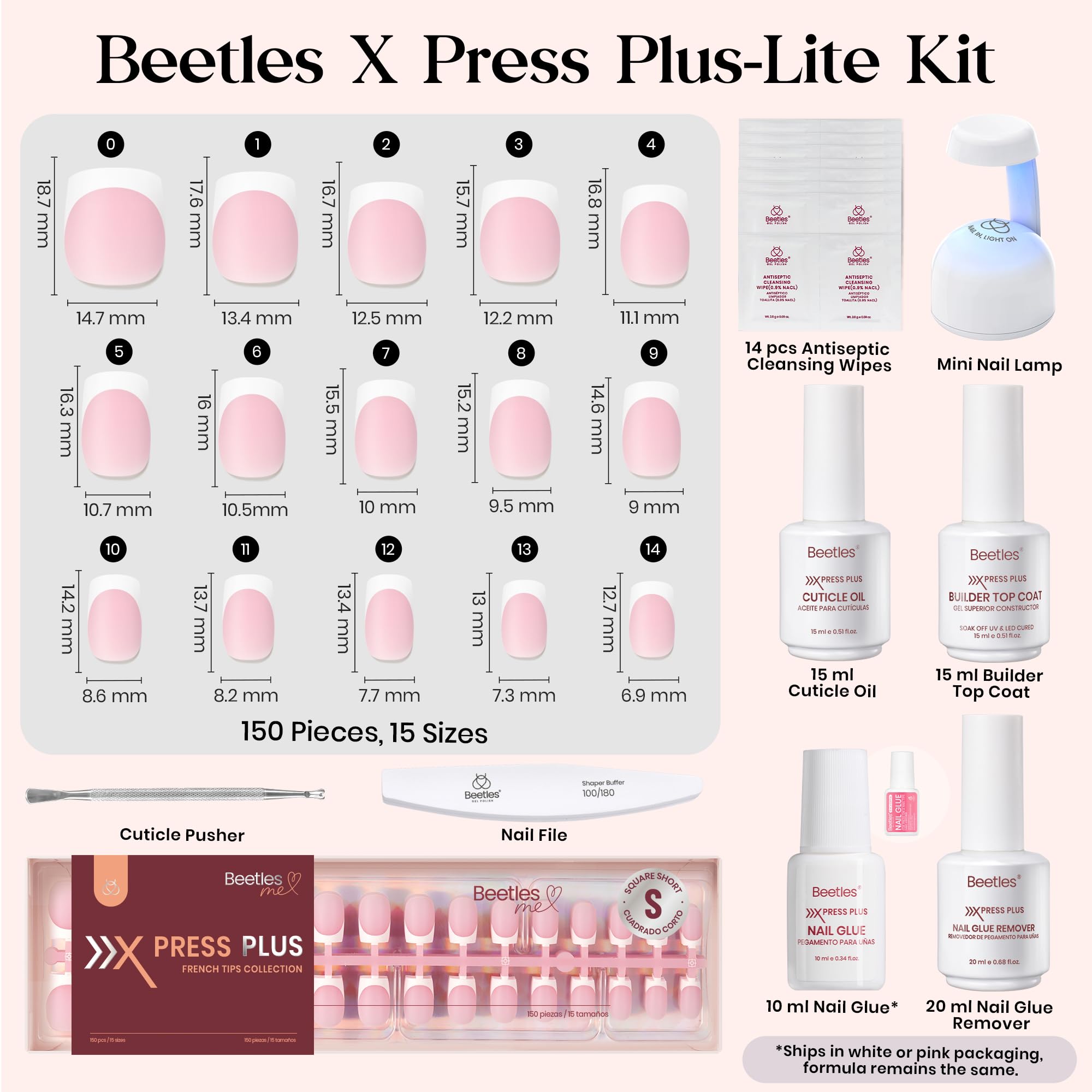 beetles hand applying press-on nail demonstrating simple press-on application benefit