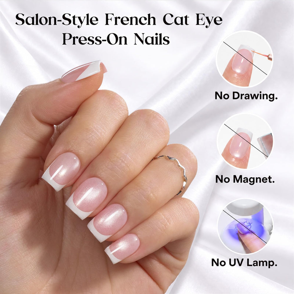 Beetles application tools with glue and wipes for fast, salon-like home manicure