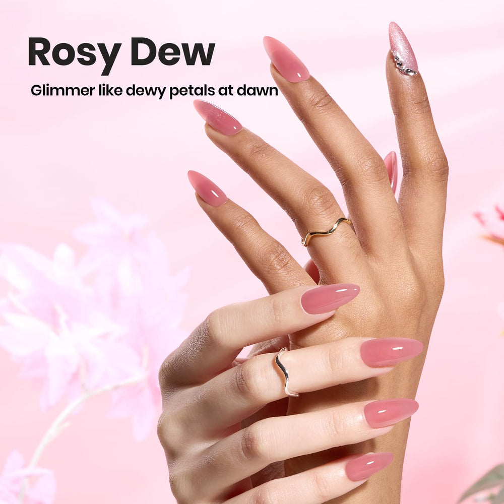 beetles builder gel being applied on a natural nail to build apex and strength