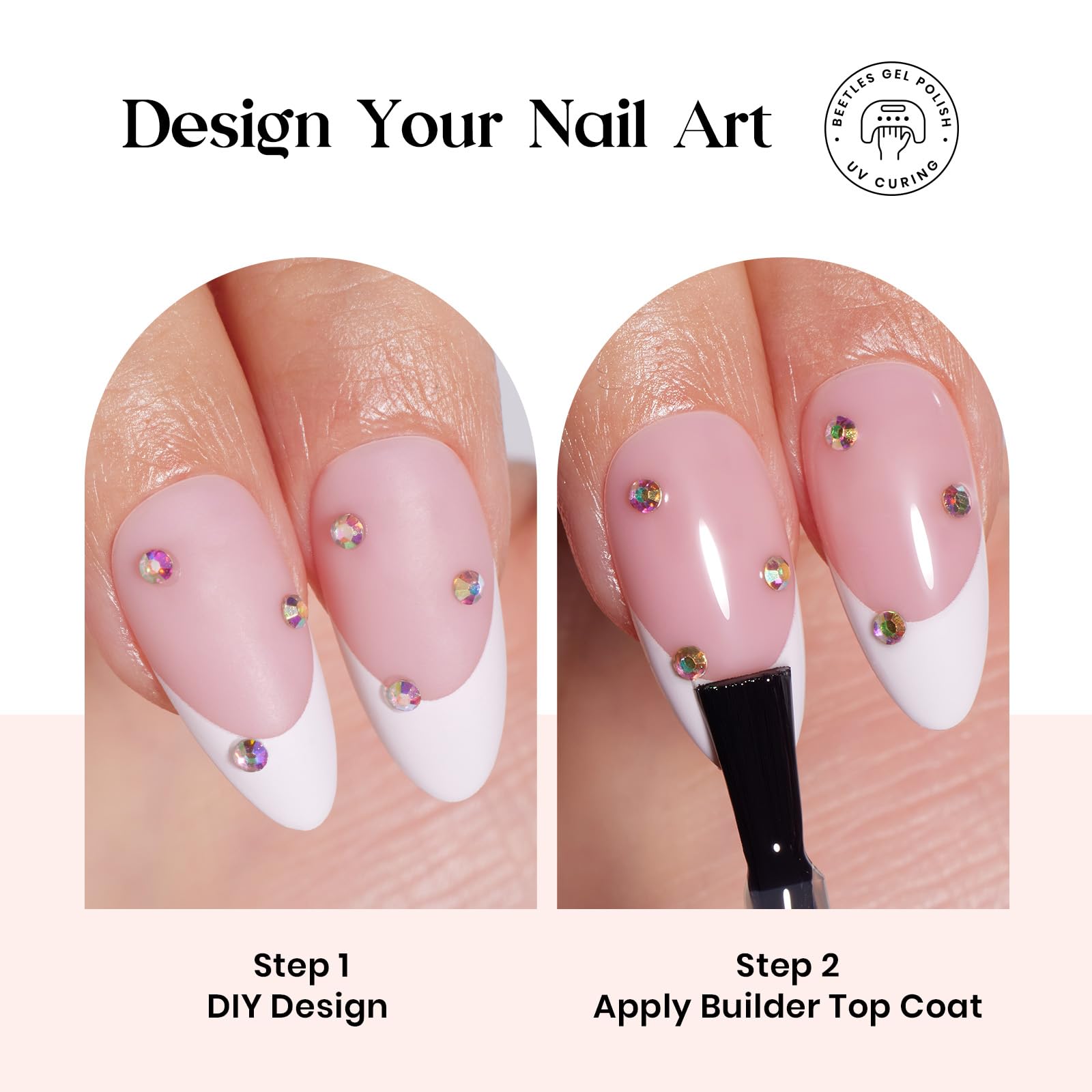 beetles builder top coat and quick-dry glue for stronger nails