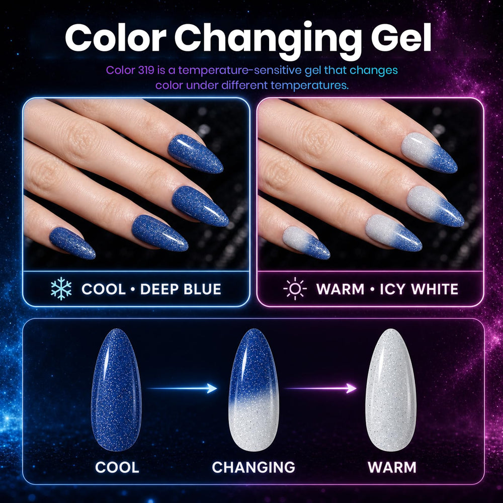 beetles gel polish temperature transition showing color change from dark to bright benefit
