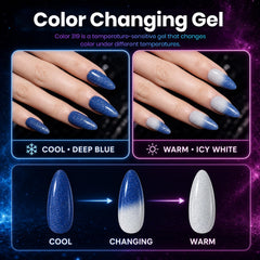 beetles gel polish temperature transition showing color change from dark to bright benefit
