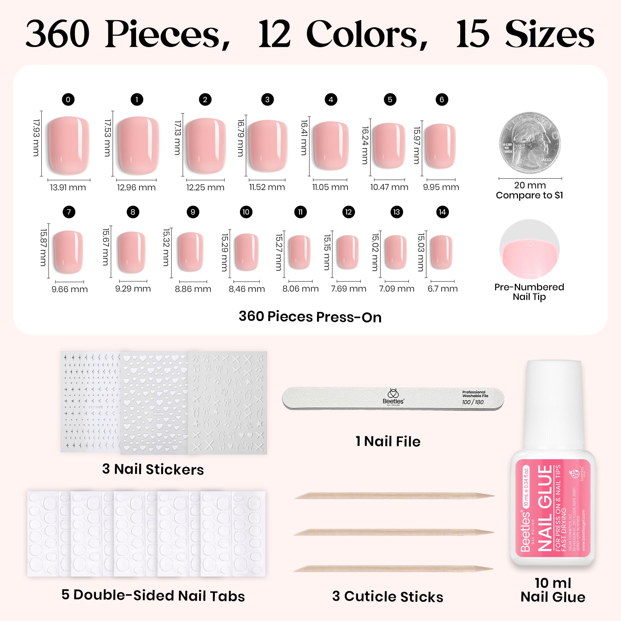 beetles gel polish color range flat lay showing mix-and-match options