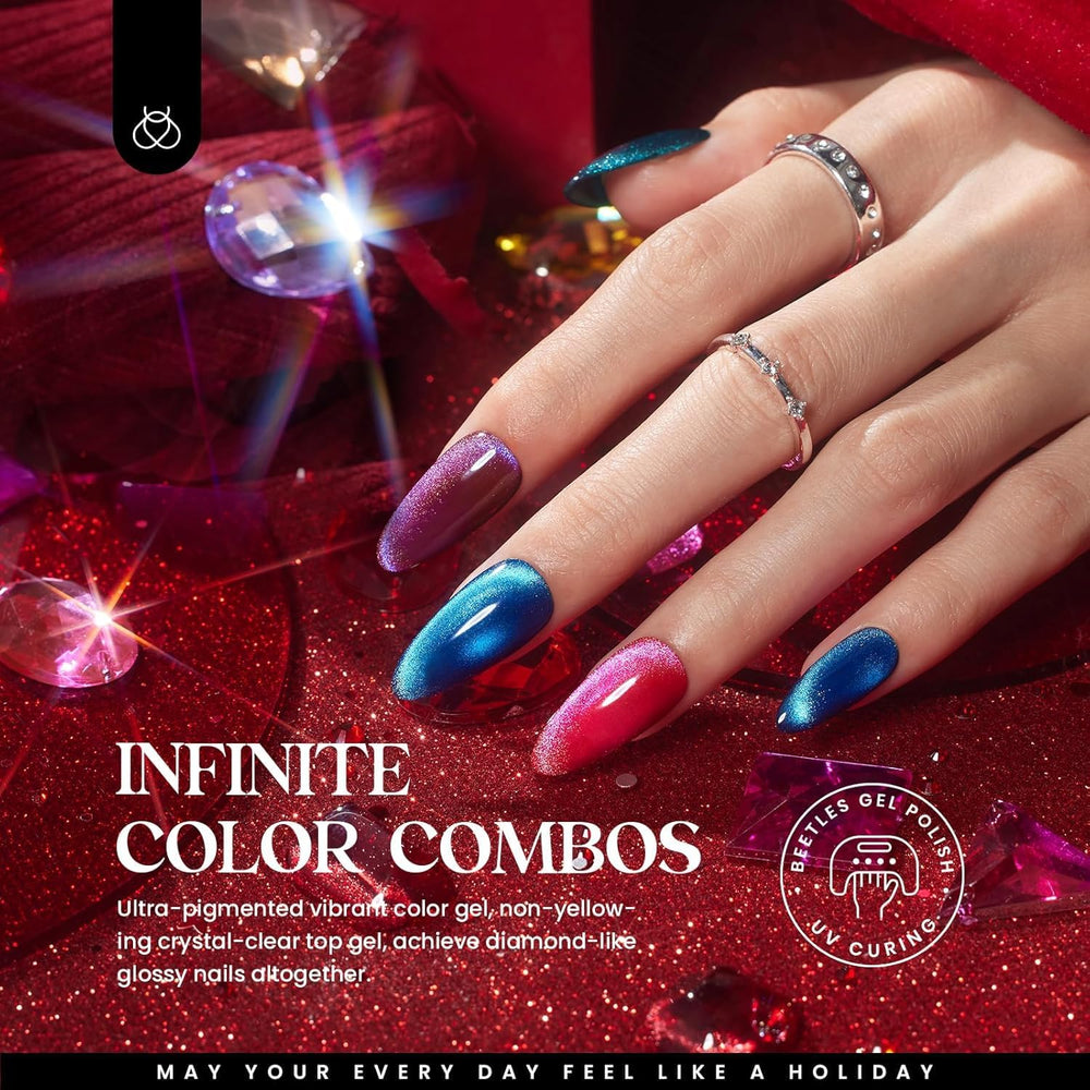beetles color swatches layflat displaying twenty shades for versatile looks