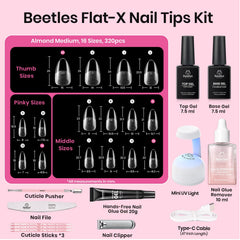 beetles Gel Polish fanned display of 16 sizes for precise fitting