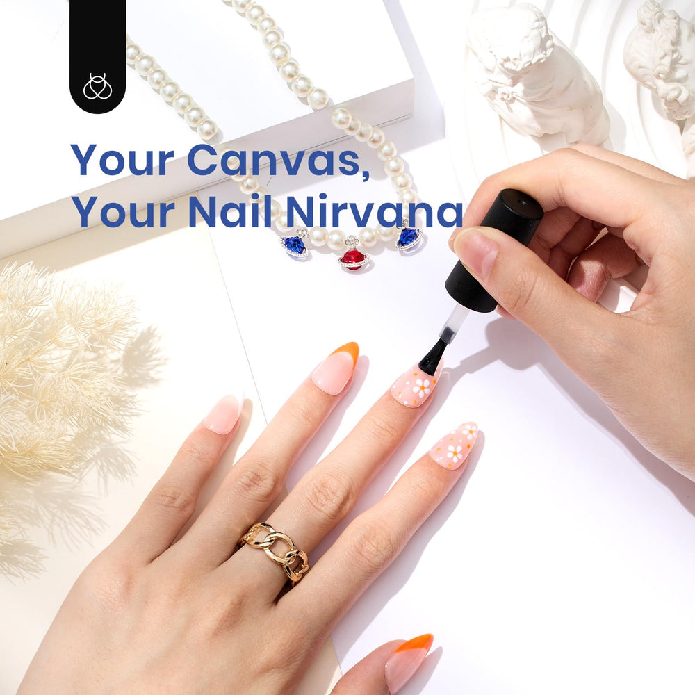 Beetles Gel nail tips fanned to show 12 sizes benefit easy size selection and long supply