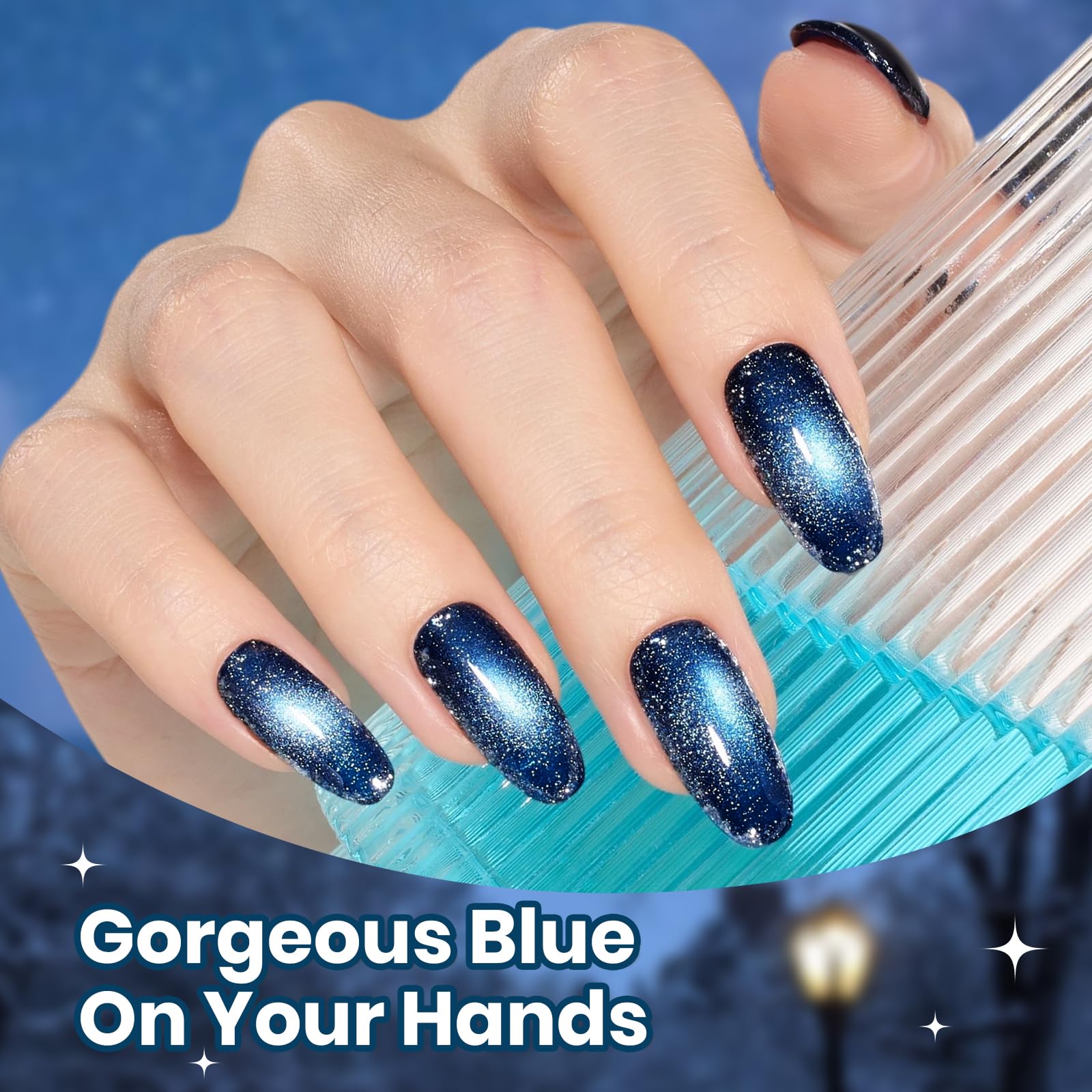 beetles glossy manicure lifestyle shot showing salon-quality shine