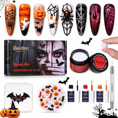 Beetles Gel Polish kit packaging showing contents and benefits