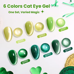 beetles magnetic wand held above polish creating a crisp cat eye benefit