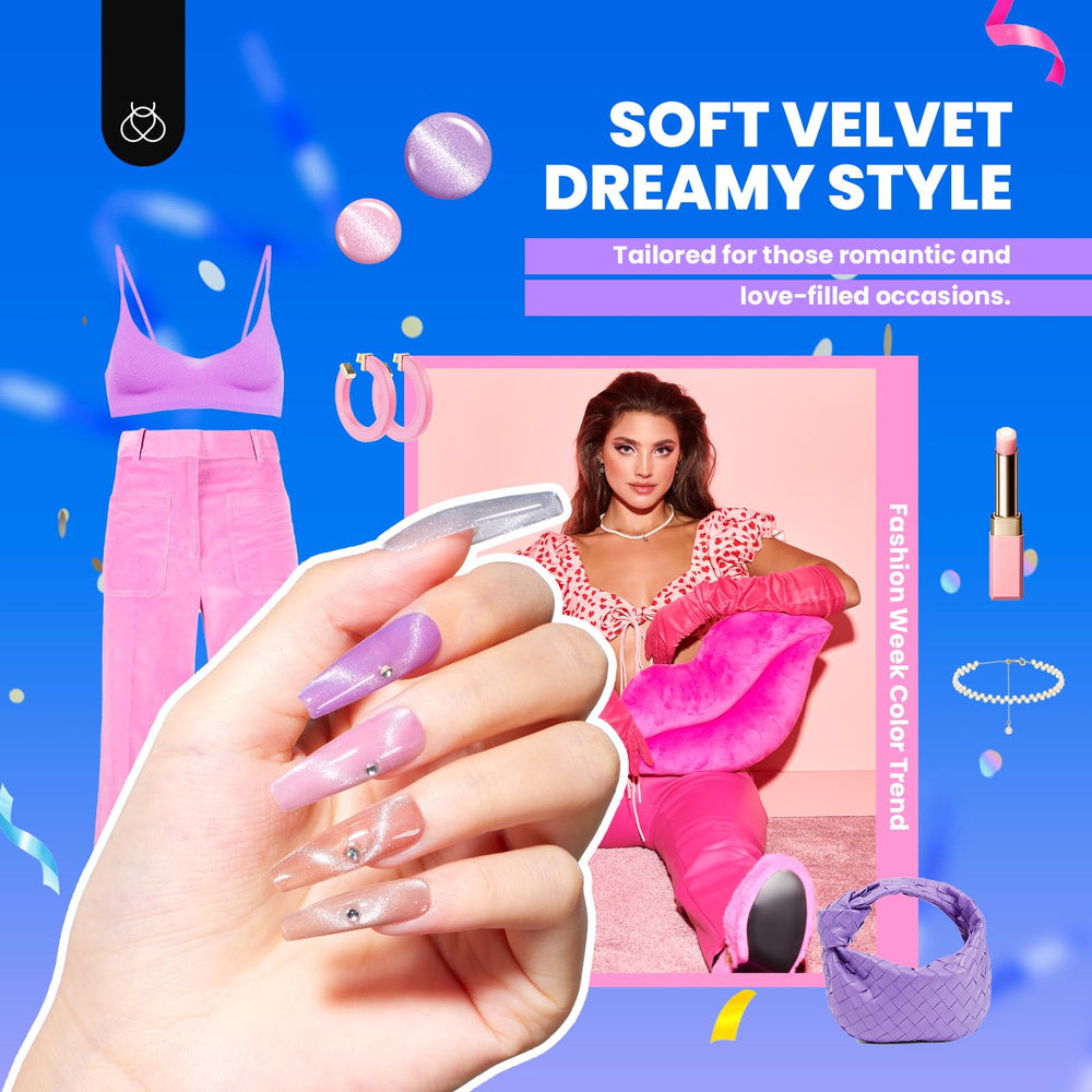 beetles manicure in use on hands showing salon-quality cat-eye finish