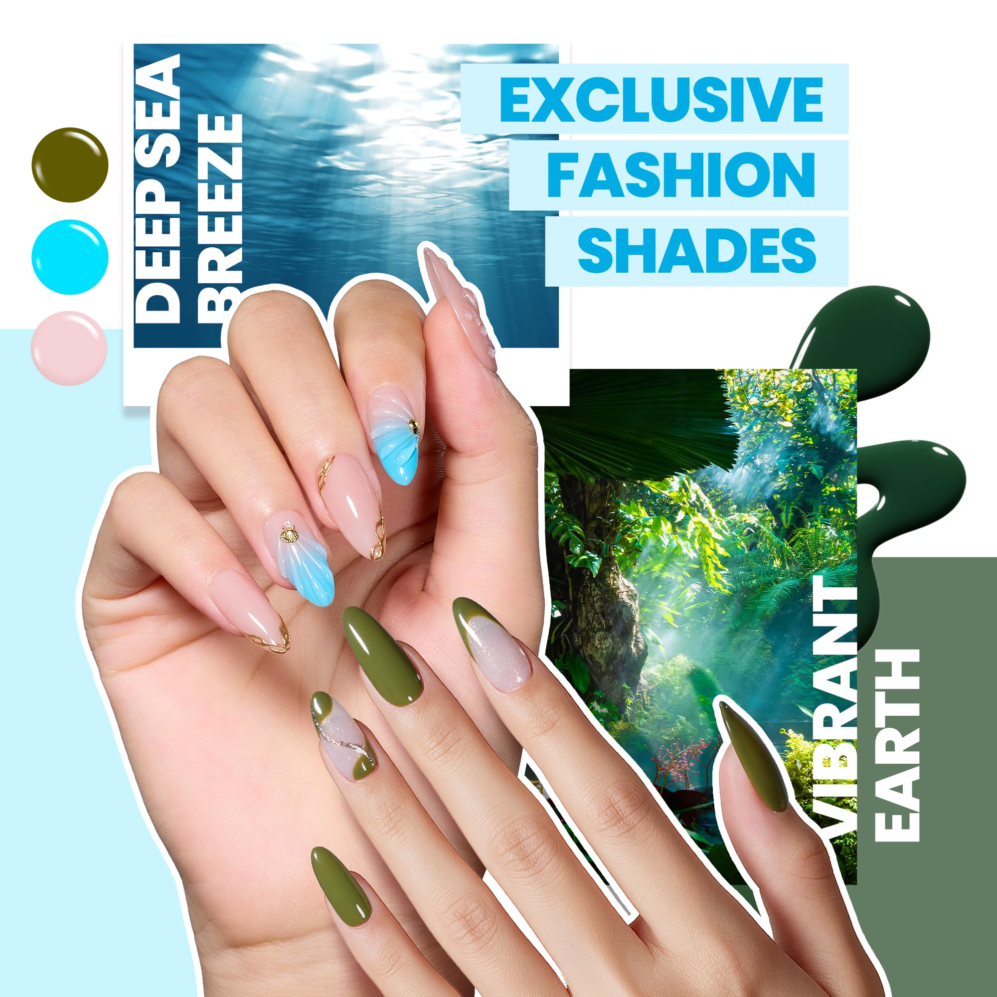 Beetles finish swatches comparing glossy top coat and matte top coat effects