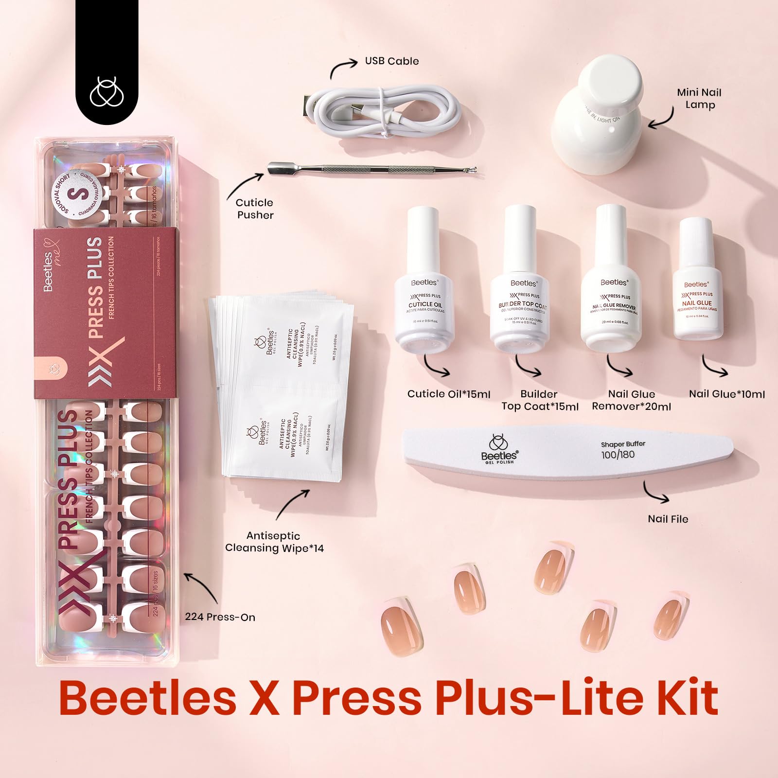 beetles mini LED lamp curing nails for faster at-home manicure