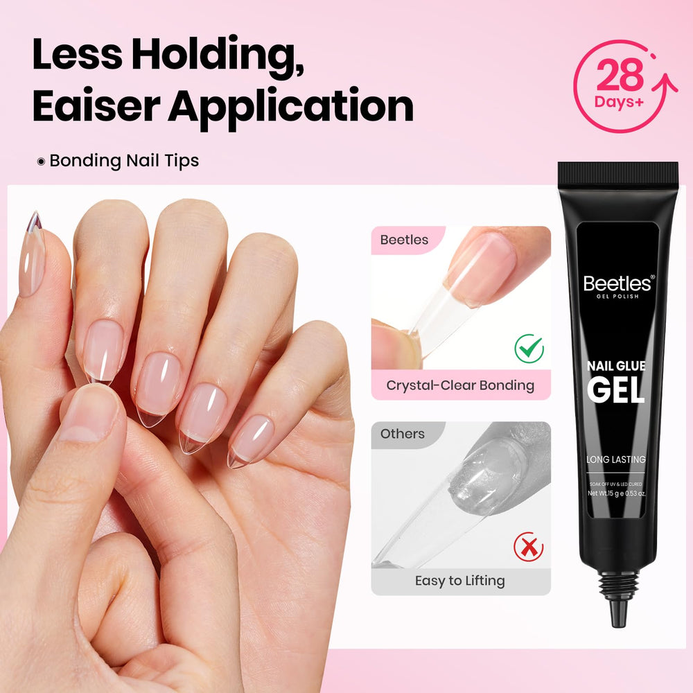 Beetles soft placement brush with glue enabling precise application