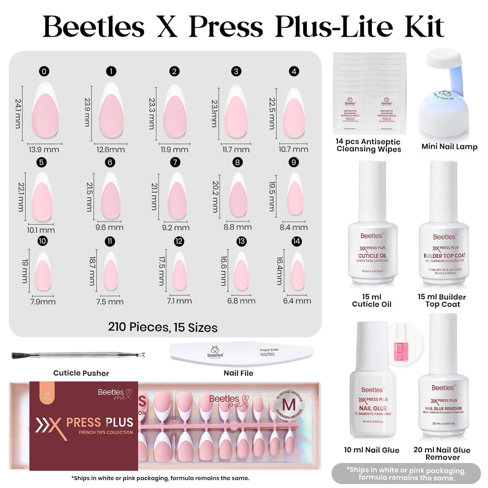 beetles hand holding nails demonstrating size and fit benefit