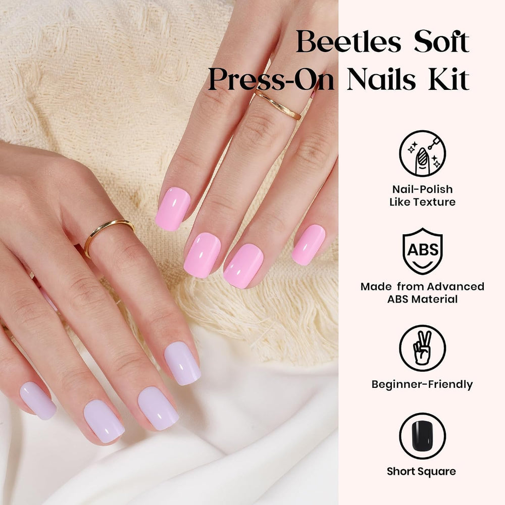 Beetles press on nails color spread displaying 24 vibrant shades