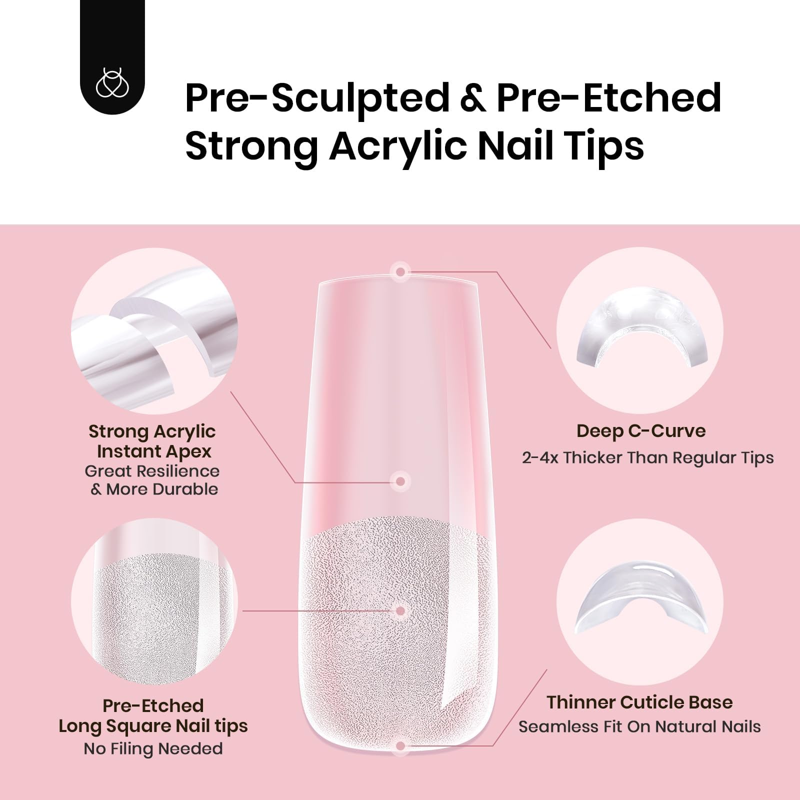 beetles thickness comparison showing sturdier tip texture for an acrylic-like feel