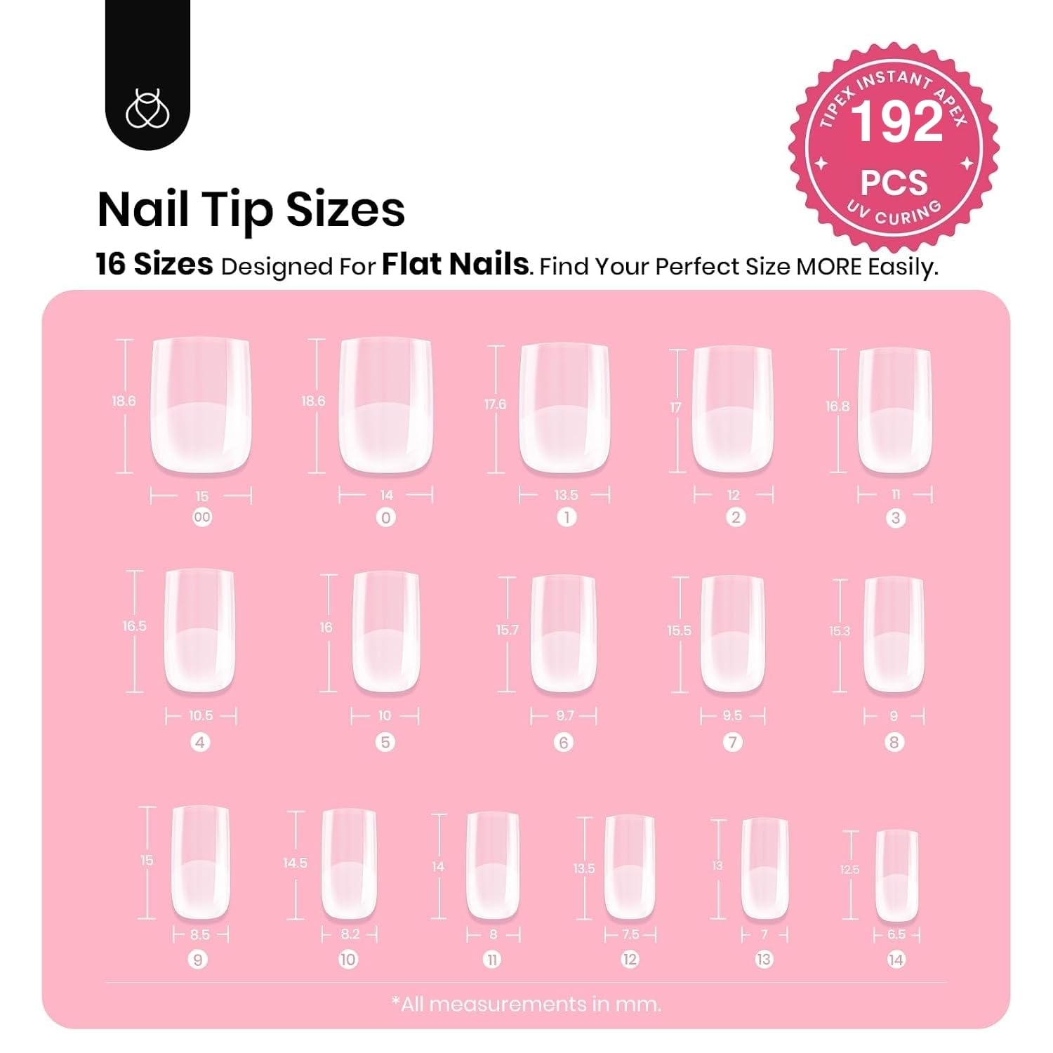 Beetles Gel Polish full 192pcs spread with 16 sizes supplying multiple sets