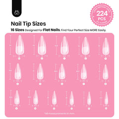 beetles Tipex long stiletto tips laid out highlighting length and shape