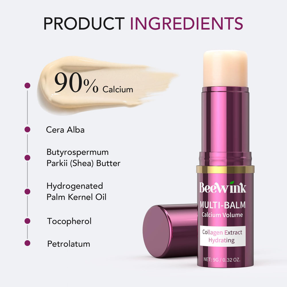 Beewink balm applied to eye area for targeted hydration and smoothing