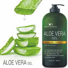 Being Naturals dispenser showing gel being applied for fast-absorbing moisture