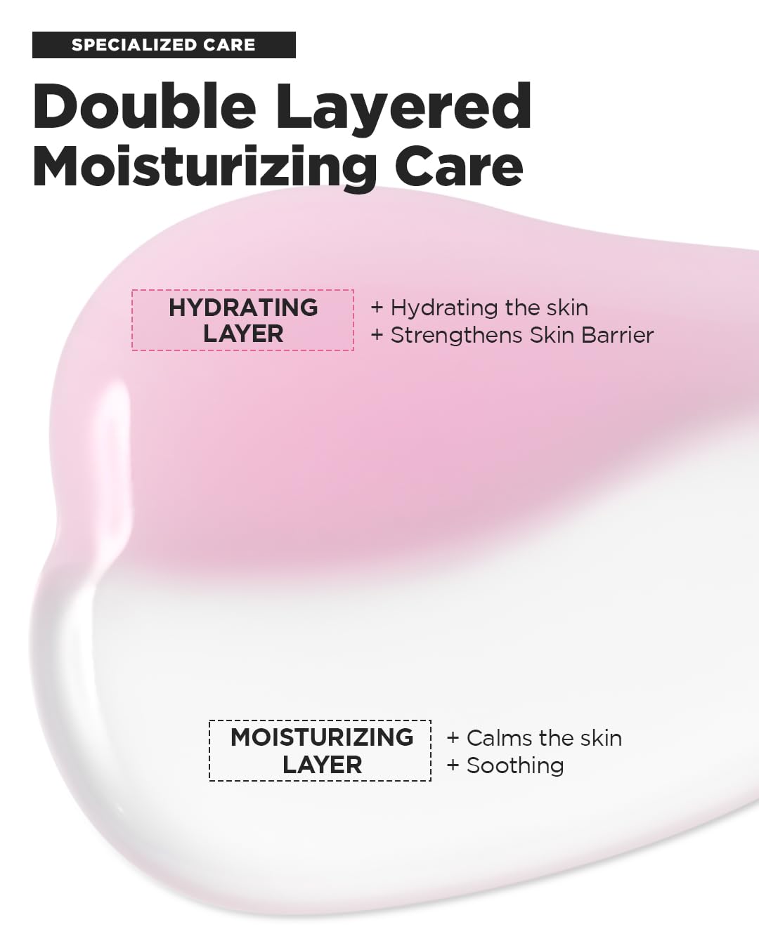 BEISIKS pressing essence into hand demonstrating absorption and skin comfort benefit
