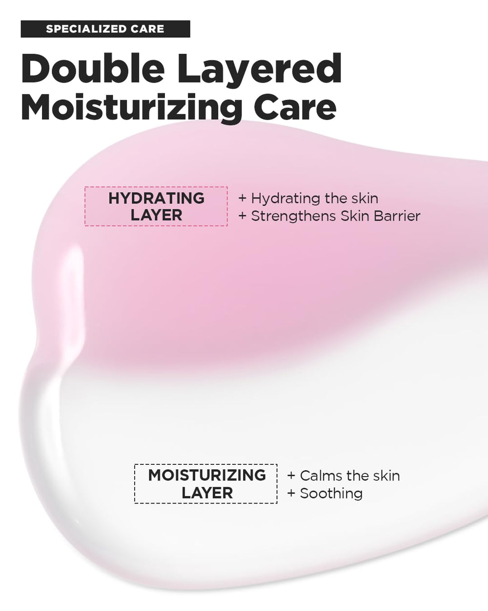 BEISIKS pressing essence into hand demonstrating absorption and skin comfort benefit
