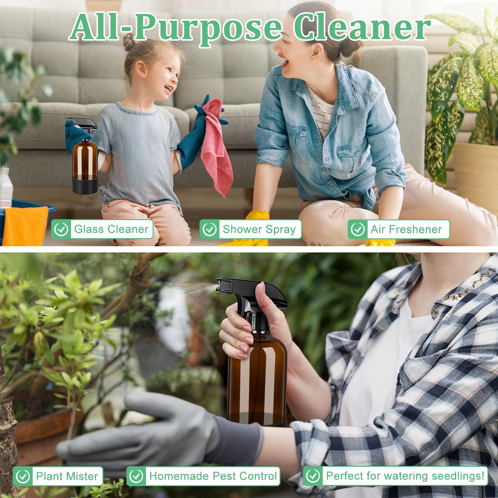 BELICOO funnel and label accessories arranged for easy refilling and organization