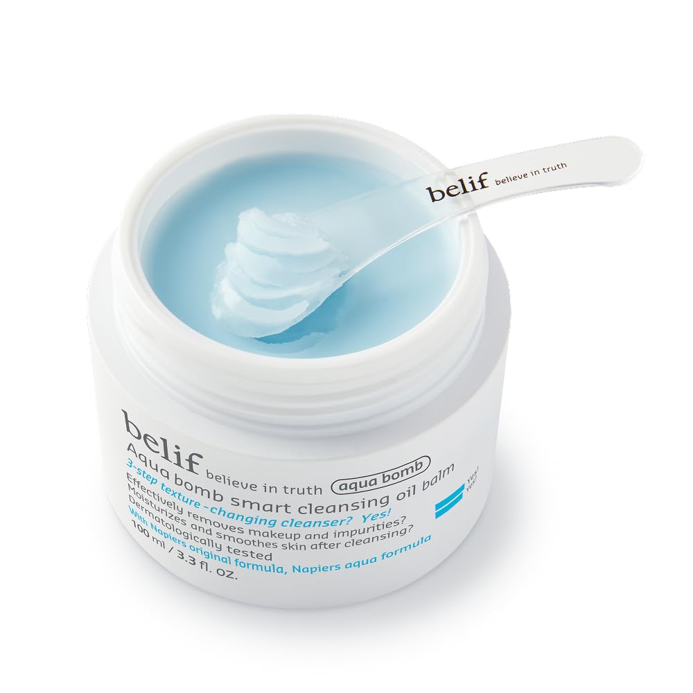 belif jar front packaging showing clear label and volume benefit