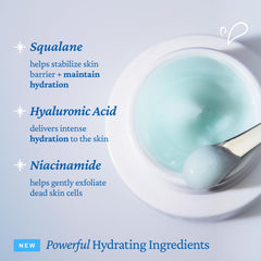 belif ingredient focus on hyaluronic acid and niacinamide delivering moisture