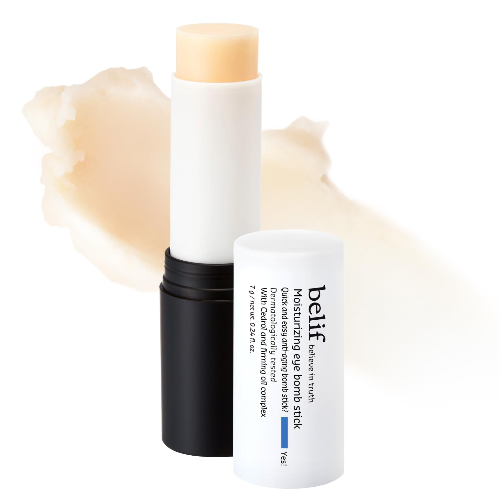 belif front packaging showing compact stick and benefits