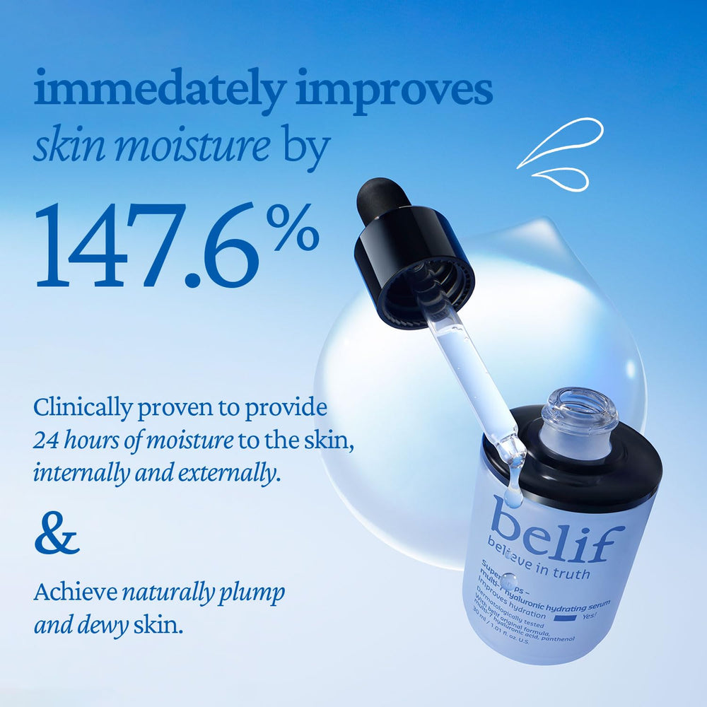 belif ingredient focus on panthenol highlighting soothing and barrier benefits