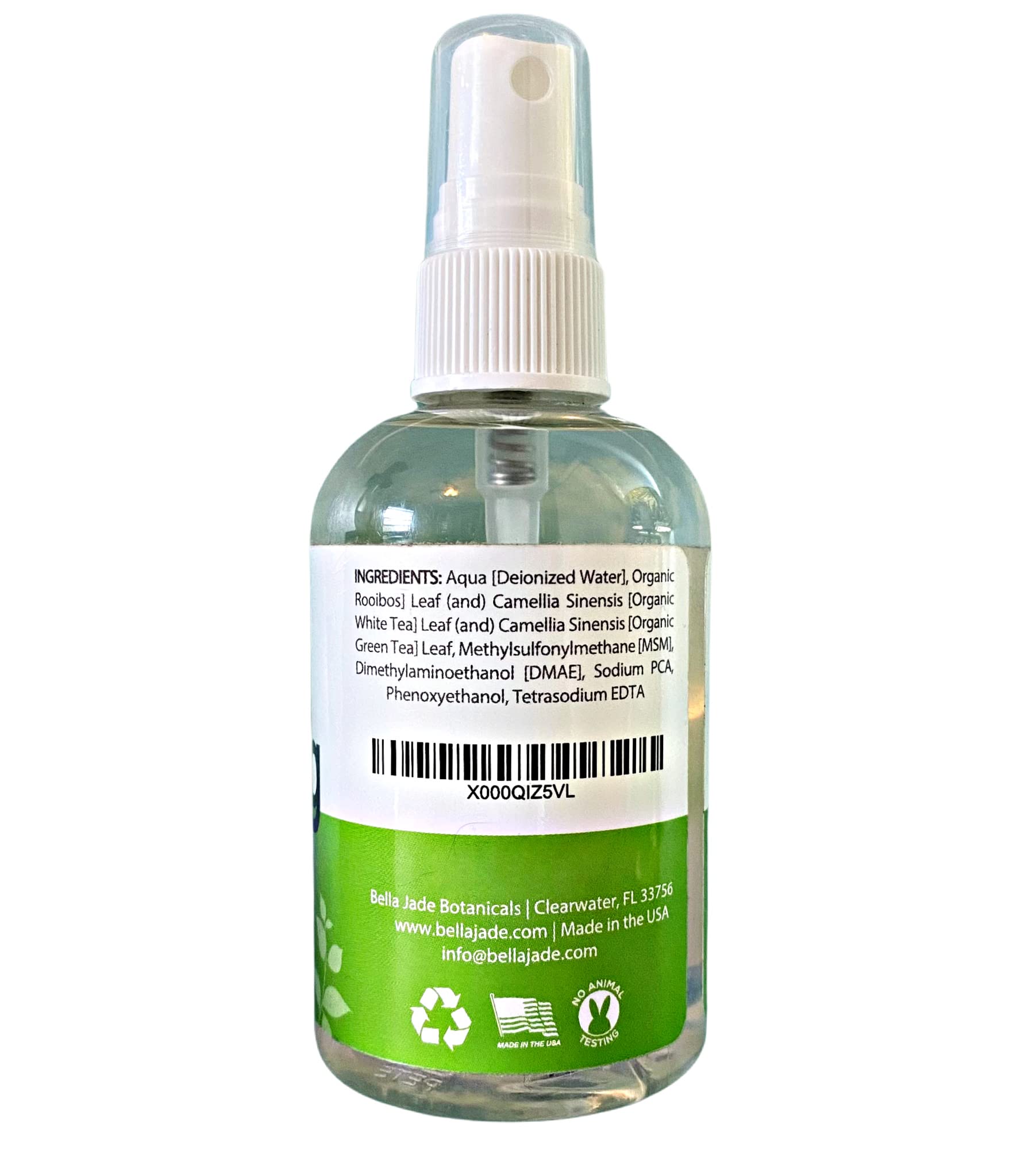 Bella Jade bottle inside a travel bag ready for on-the-go refresh benefit