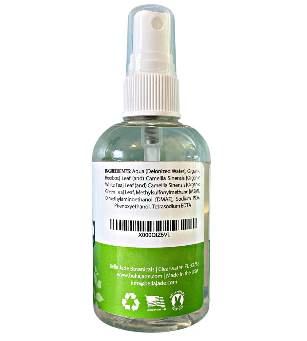Bella Jade bottle inside a travel bag ready for on-the-go refresh benefit