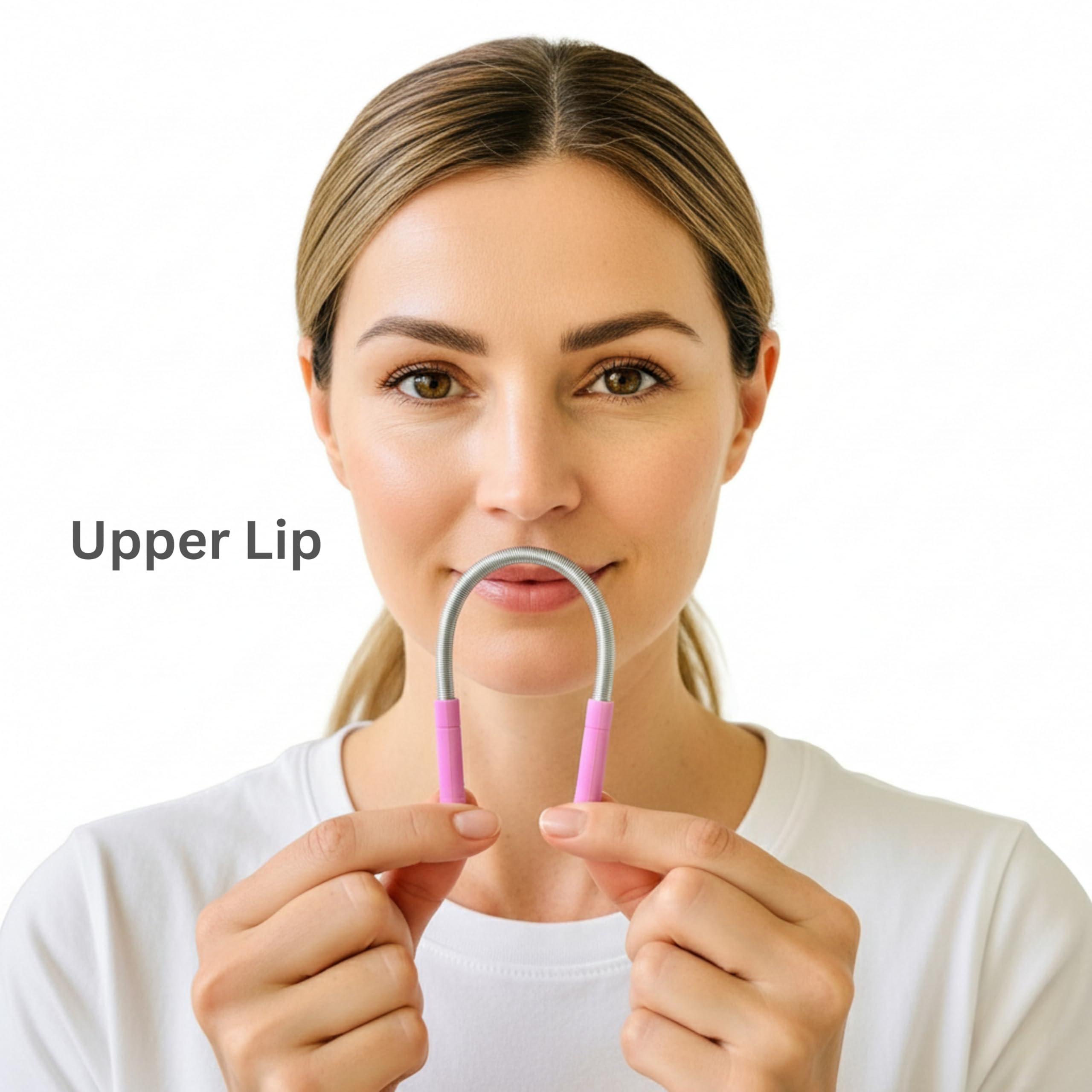 Bellabe before and after upper lip illustrating smoother skin result
