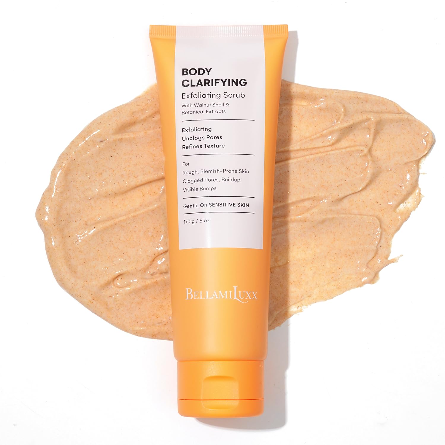 BellamiLuxx front packaging showing product benefits and usage