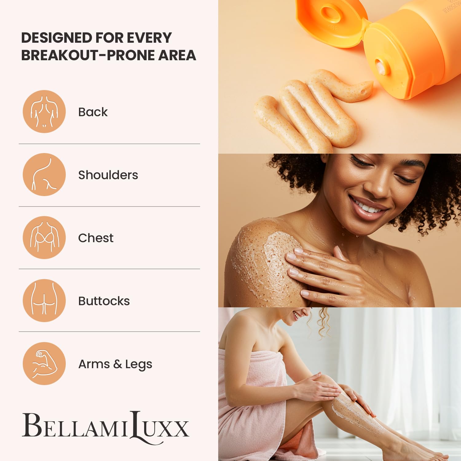 BellamiLuxx bottle size comparison showing travel-friendly scale