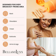 BellamiLuxx bottle size comparison showing travel-friendly scale