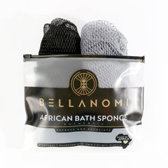 Bellanomi front packaging showing two-color 45-inch scrubbers and benefits