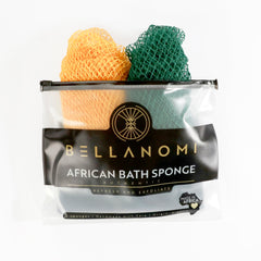 Bellanomi front view of two-color sponge pack showing clear value