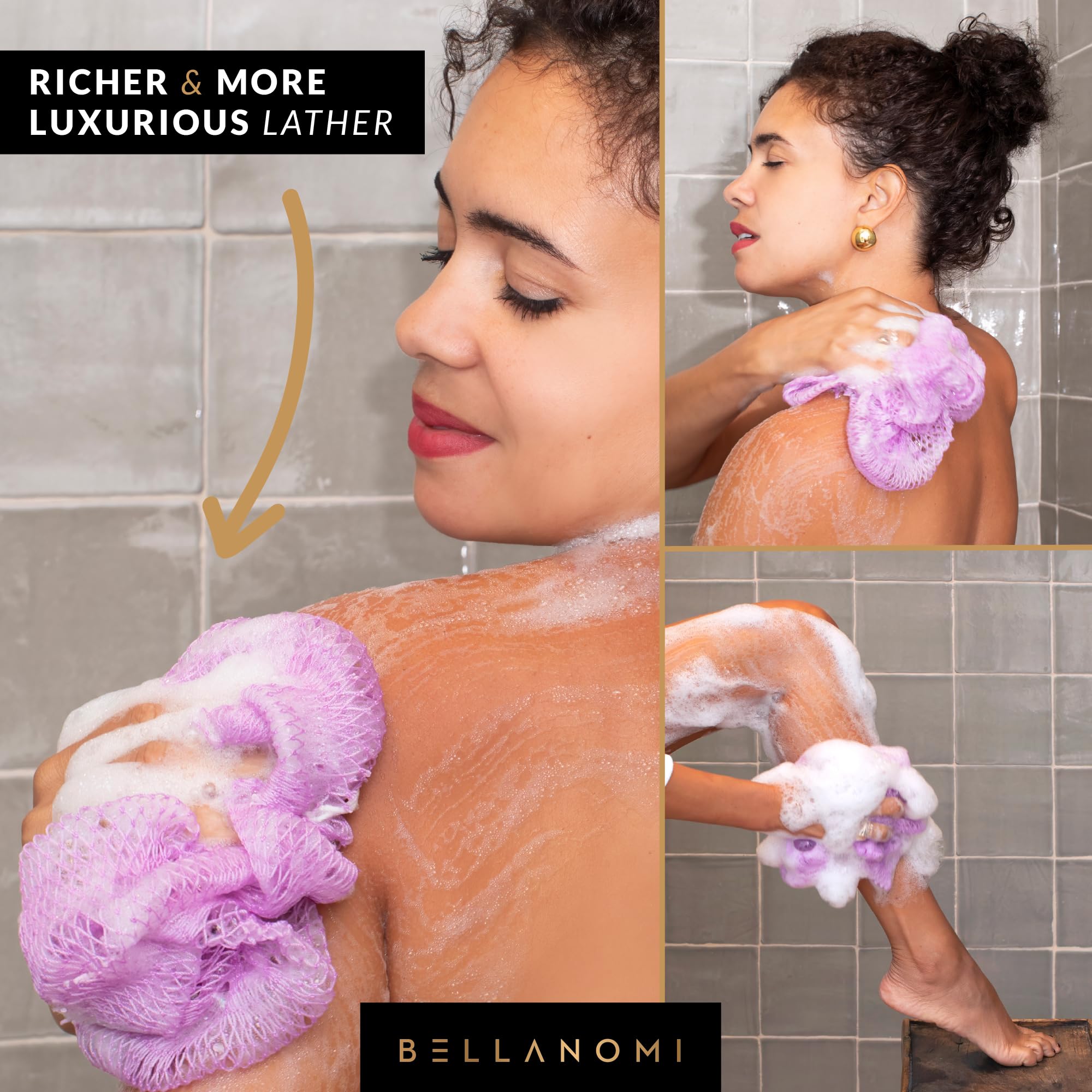 Bellanomi sponge hanging to dry on hook to stay hygienic and fresh