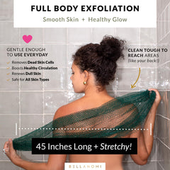 Bellanomi in-shower use scrubbing back for improved cleanliness