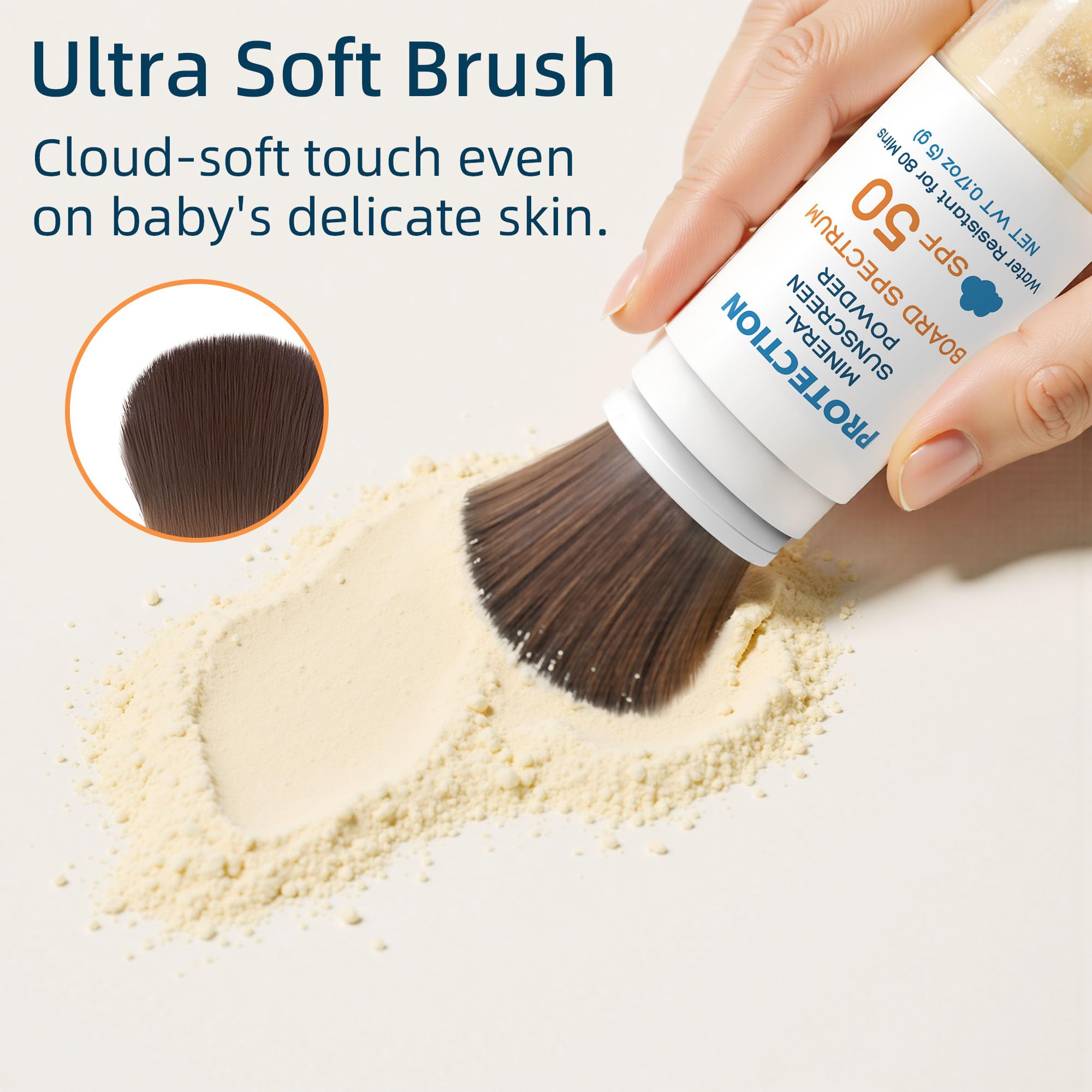 Bella's Friends Life application on toddler scalp showing gentle, non-greasy protection